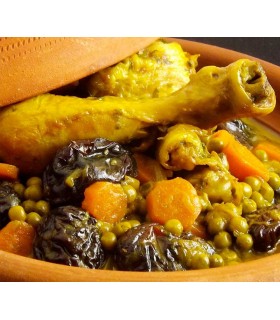 Poulet aux pruneaux et amandes